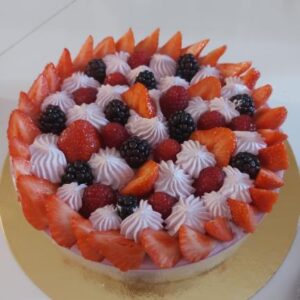 Entremet fruits rouges